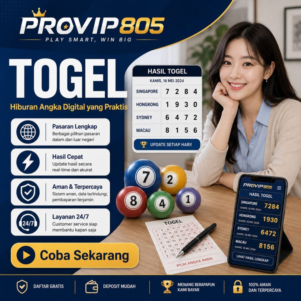 PROVIP805 Togel Online Modern untuk Hiburan Angka